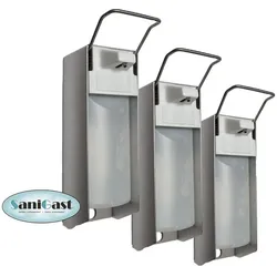 BodyProducts 3 Seifenspender Alu 500 ml Euronorm - kurzer Hebel - Leerflasche
