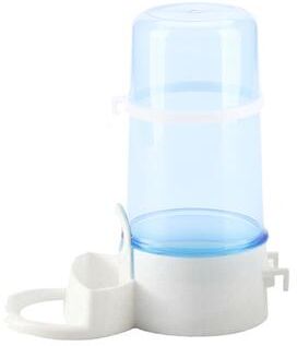 DynamicDeals Automatic Bird Water Dispenser For Cage Hanging Parrot Feeder Bottle transparent Blue