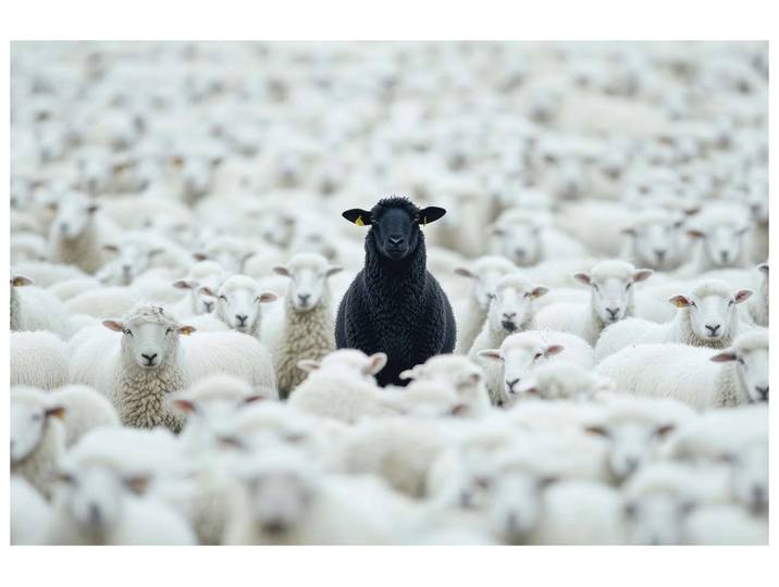 Canvas Black Sheep image LAND