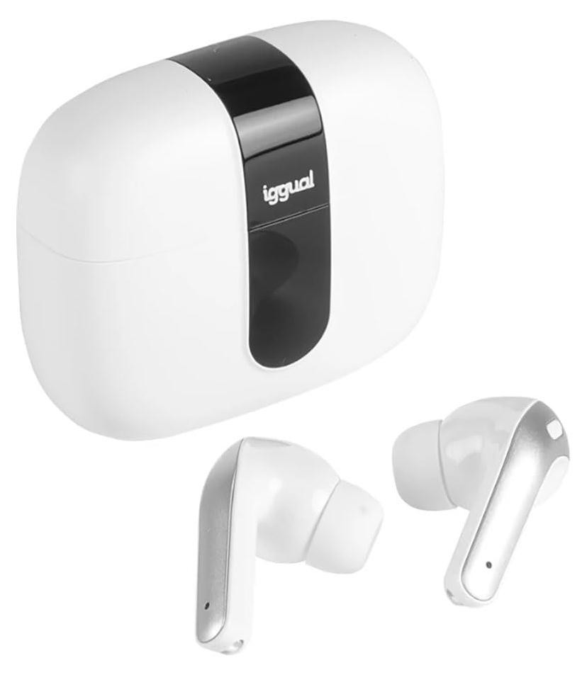 Iggual True Sound True Wireless Stereo TWS Koptelefoon met microfoon Wit