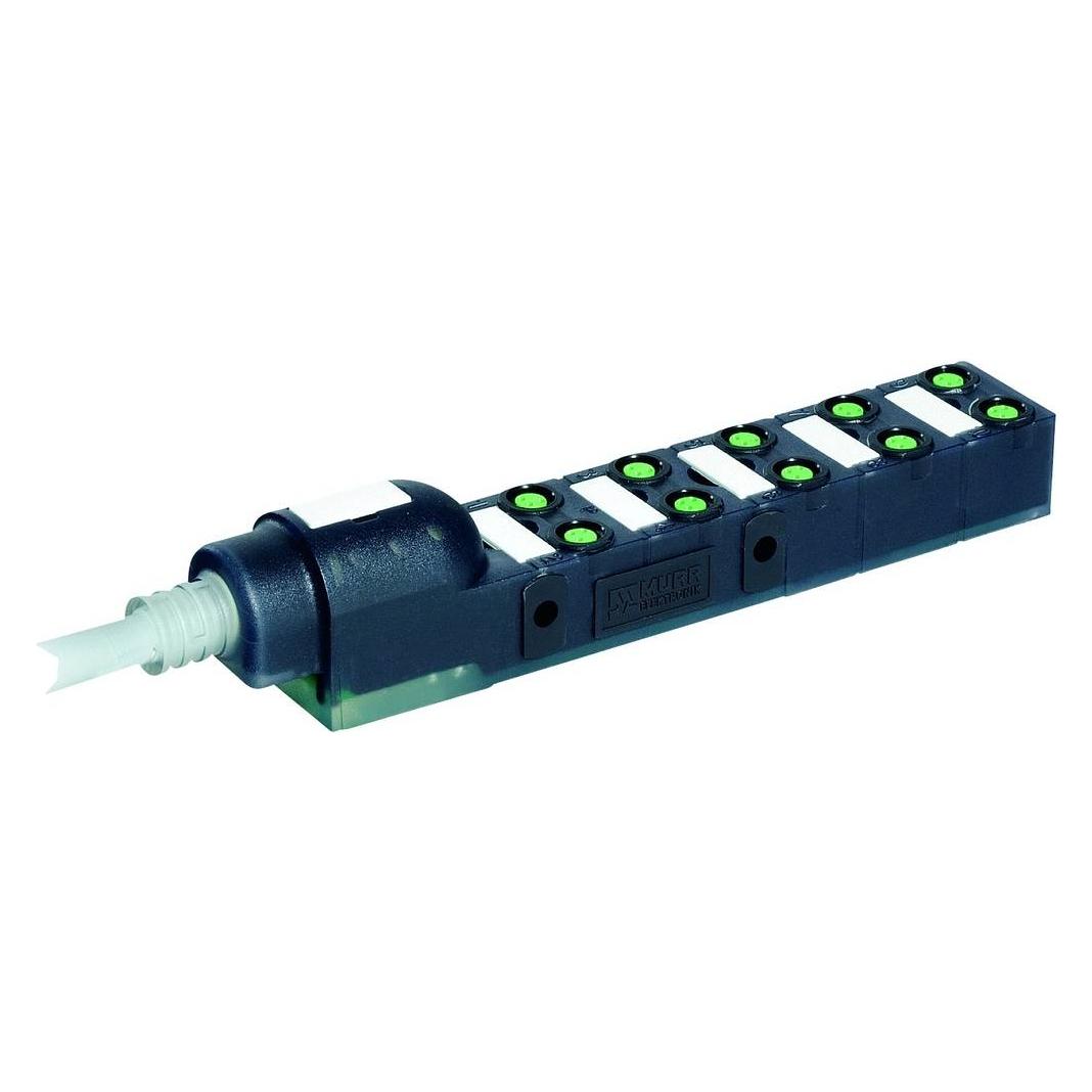 Murr Elektronik 8000-80010-3840500 Sensor/Aktorbox aktiv M8-Verteiler mit Kunststoffgewinde 1St. (8000-80010-3840500)