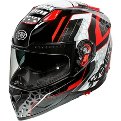Premier Vyrus EM, Integralhelm - Grau/Schwarz/Neon-Gelb - L