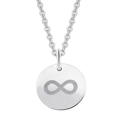Kettenanhänger ONE ELEMENT "unendlich Anhänger aus 333 Weißgold Ø 11,0 mm", silber, Schmuckanhänger, Damen, Gold Weißgold 333, Gold, Weißgold 333, Kettenanhänger, Ausdruck von Individualität – dezent, bedeutungsvoll, nah am Herzen