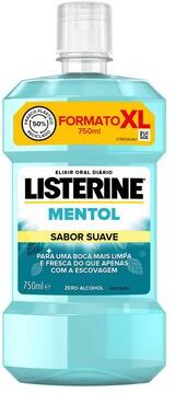 Listerine Elixir Mentol Sabor Suave 750 ml