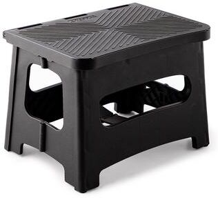 Justmaellc 9in Folding Step Stool Secure non-slip top and rubber feet for home and camping - N/A