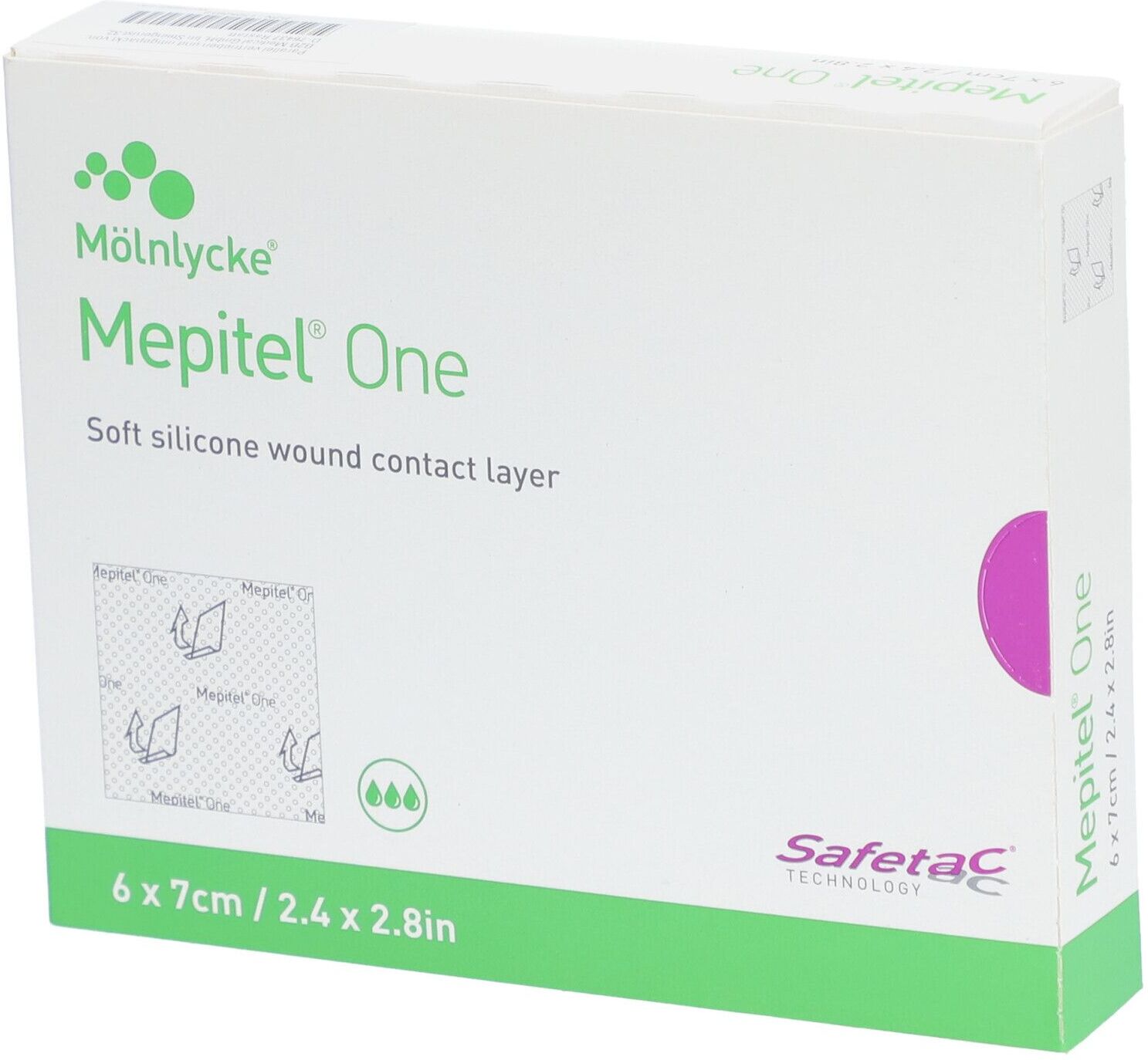MÖLNLYCKE HEALTHCARE Mepitel One 6x7 cm Silikon Netzverband 5 St Verband