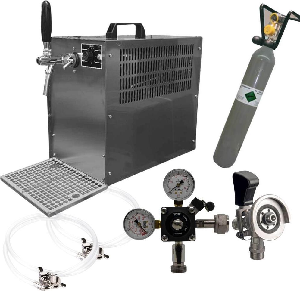 Zapfanlage Bierkoffer 60l/h Komplettset Typ M(M) 500g Co²