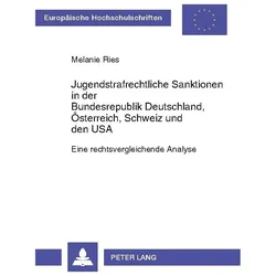 Ries:Jugendstrafrechtliche Sanktionen i, Fachbücher von Melanie Ries