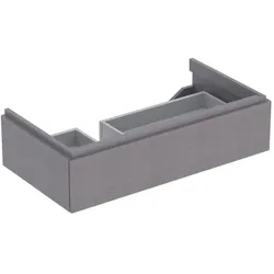 Geberit Xeno2 Waschtisch-Unterschrank 500513431 88x22x46,2cm, mit Schublade, mit Ablagefläche, strukturiert/sculturagrau