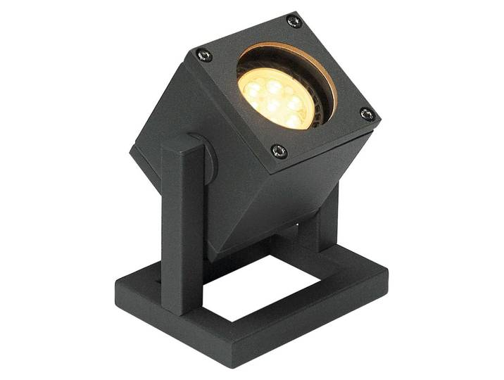 Cubix Projecteur extérieur carré anthracite avec fiche