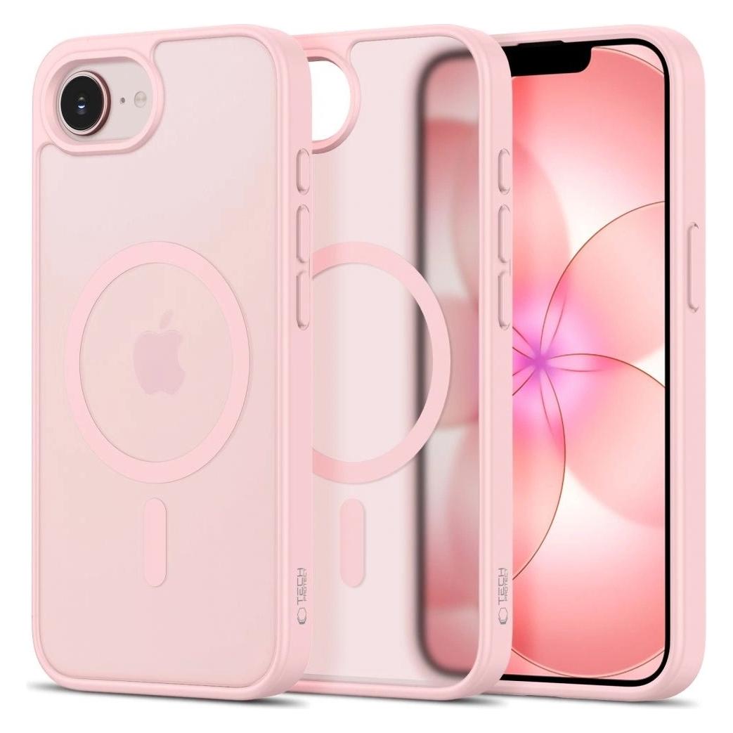 Tech-Protect Basicmag Magsafe Iphone 16e / 17e Matte Sanftes Pink (Apple iPhone 16e, Apple iPhone 17e) (5906302339778)
