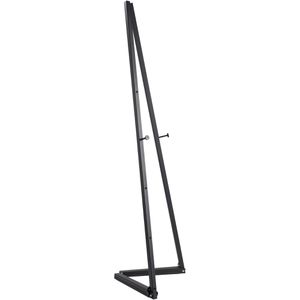 Sprintis Staffelei schwarz, Aluminium, mit Tragetasche, klappbar, Höhe gesamt 150 cm, Bildhöhe bis 119 cm