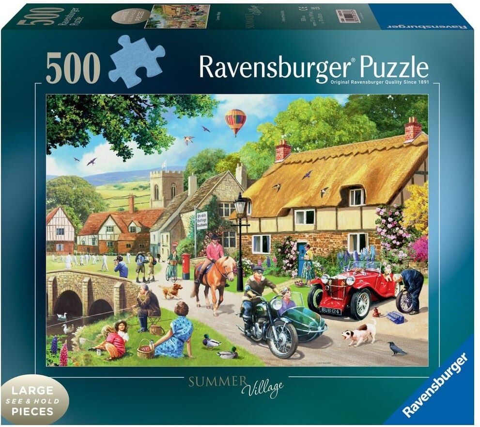 Ravensburger Summer Village 500-Piece Large Format Jigsaw Puzzle, 70 x 50 cm