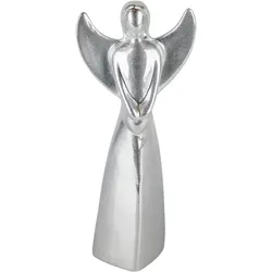 Keramikfigur Engel H=30cm - silber