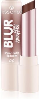 Essence Blur Soufflé bálsamo labial matizante com efeito matificante tom 06 Nude Cocoa 3 g. Blur Soufflé
