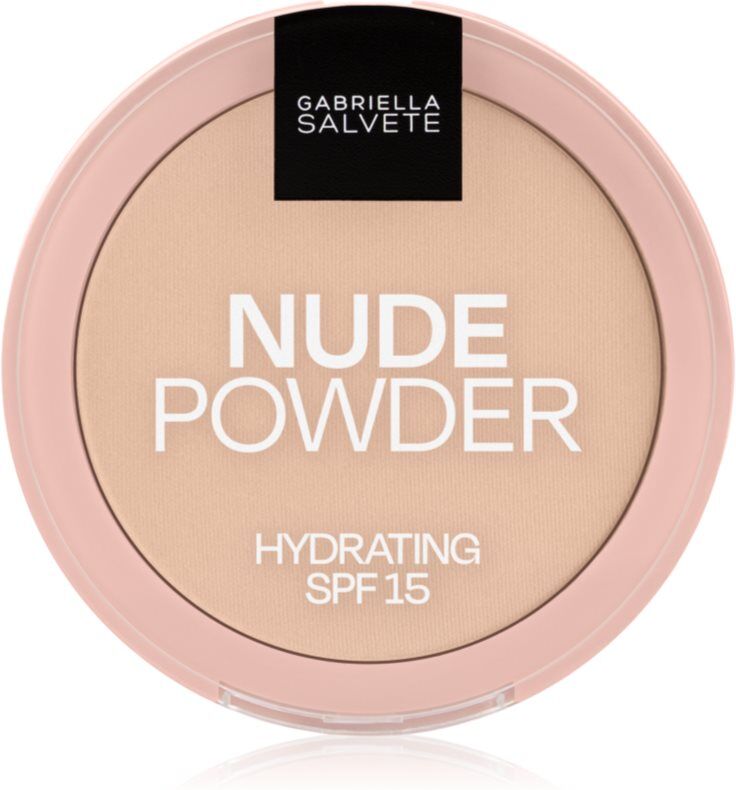 Gabriella Salvete Fixing Powder Hydrating fine pressed powder SPF 15 shade 03 Nude Sand 8 g