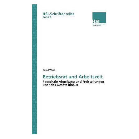 SVR Betriebsrat und Arbeitszeit (Bernd Waas, 2012) (8867576)
