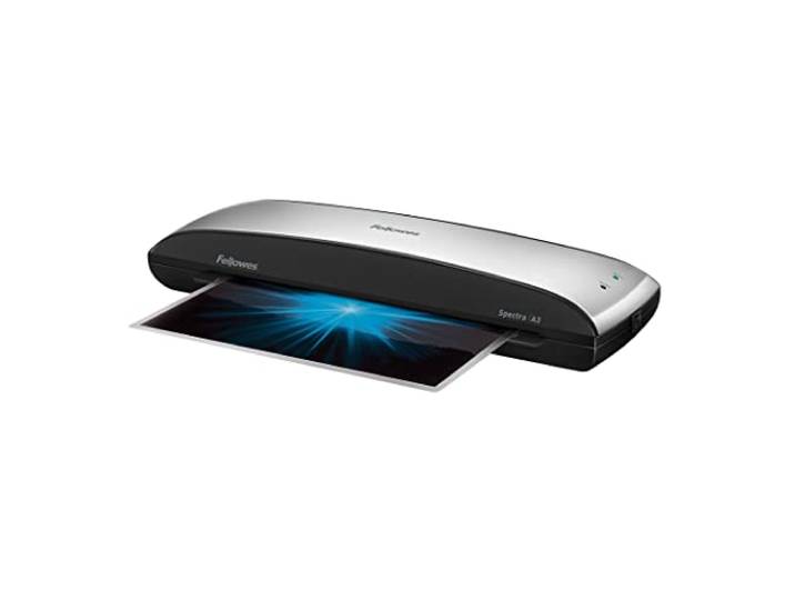 Fellowes Spectra Plastifieuse A3 Avec Kit De 10 Pochettes De Plastification\, 125 Microns\, Système Anti-Bourrage\, Temps De Chauffe 4 Minutes\, Veille Automatique\, Utilisation Modérée Maison Télétravail