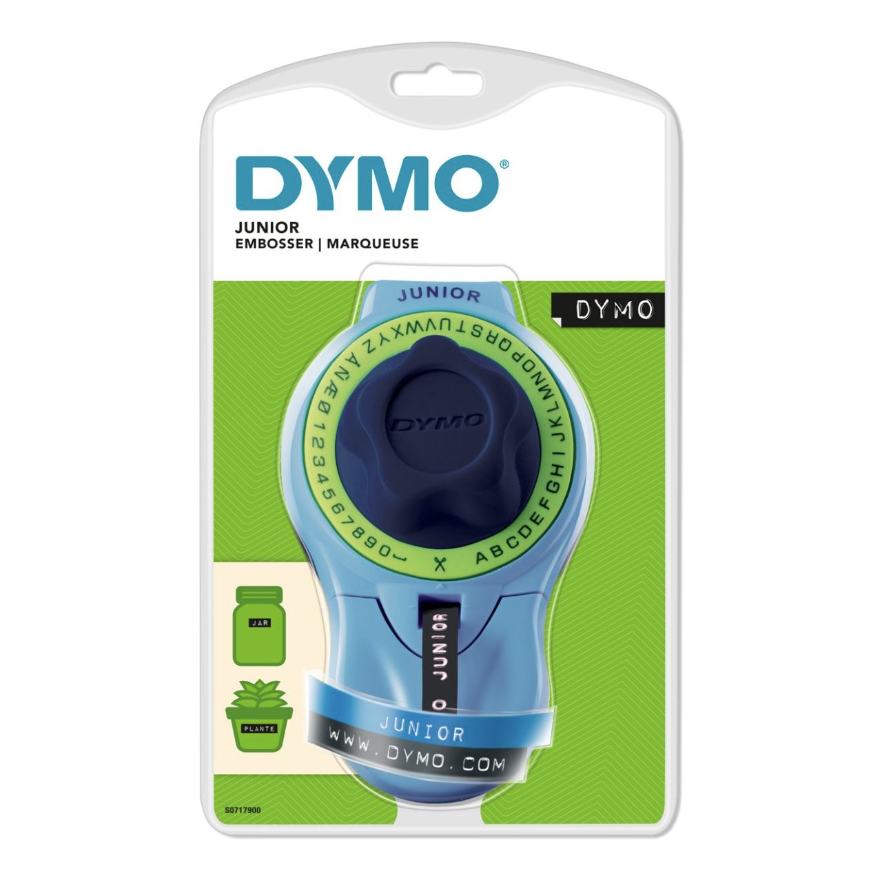 Dymo Junior Prägegerät - Etikettiergerät für Zuhause Blister