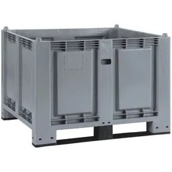 Palettenbox mit 2 Kufen, LxBxH 1200 x 800 x 850 mm