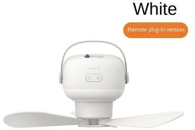 Perfect Picks Market Portable Wireless Mini Ceiling Fan Light With USB Remote Control white 2400mah