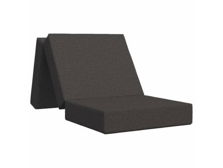HBBMGYD Klappbares Schlafsofa, 90 x 63 x 45 cm, Dunkelgrau, mit abnehmbarem Atmungsaktives Polyester, leichter Schaumstoff, manuelle Mechanik, maschinenwaschbar, platzsparend