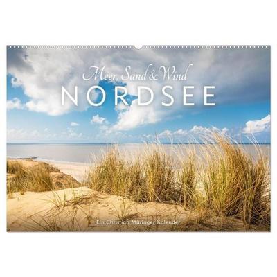 Nordsee - Meer, Sand und Wind (Wandkalender 2027 DIN A2 quer), CALVENDO Monatskalender