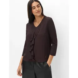 Brax Damen Shirt Style CLARISA M brunette, dunkelbraun, Gr. 38