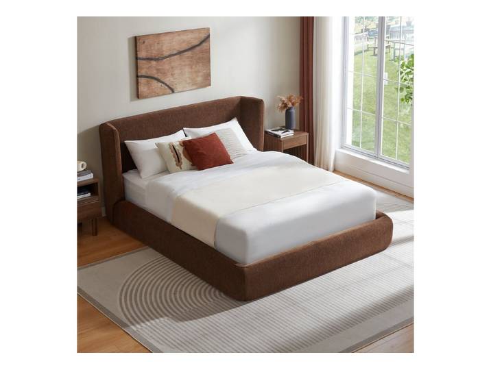 ANYSUN Polsterbett Bett Doppelbett Bettgestell mit gepolstertem Kopfteil, (140x200 cm 160x200 cm Kompressionsbett,verstärktem Stahlrahmen), einfache Montage, hohe Stabilität,Matratze nicht enthalten