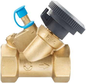 Oventrop HydroCom Strangabsperrventil 1062728 DN 25, Rp 1, PN 16, beiderseits Innengewinde, Messing