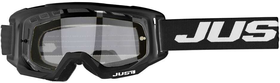 Occhiali Maschera Moto Cross Enduro Just1 Vitro Nero taglia unica