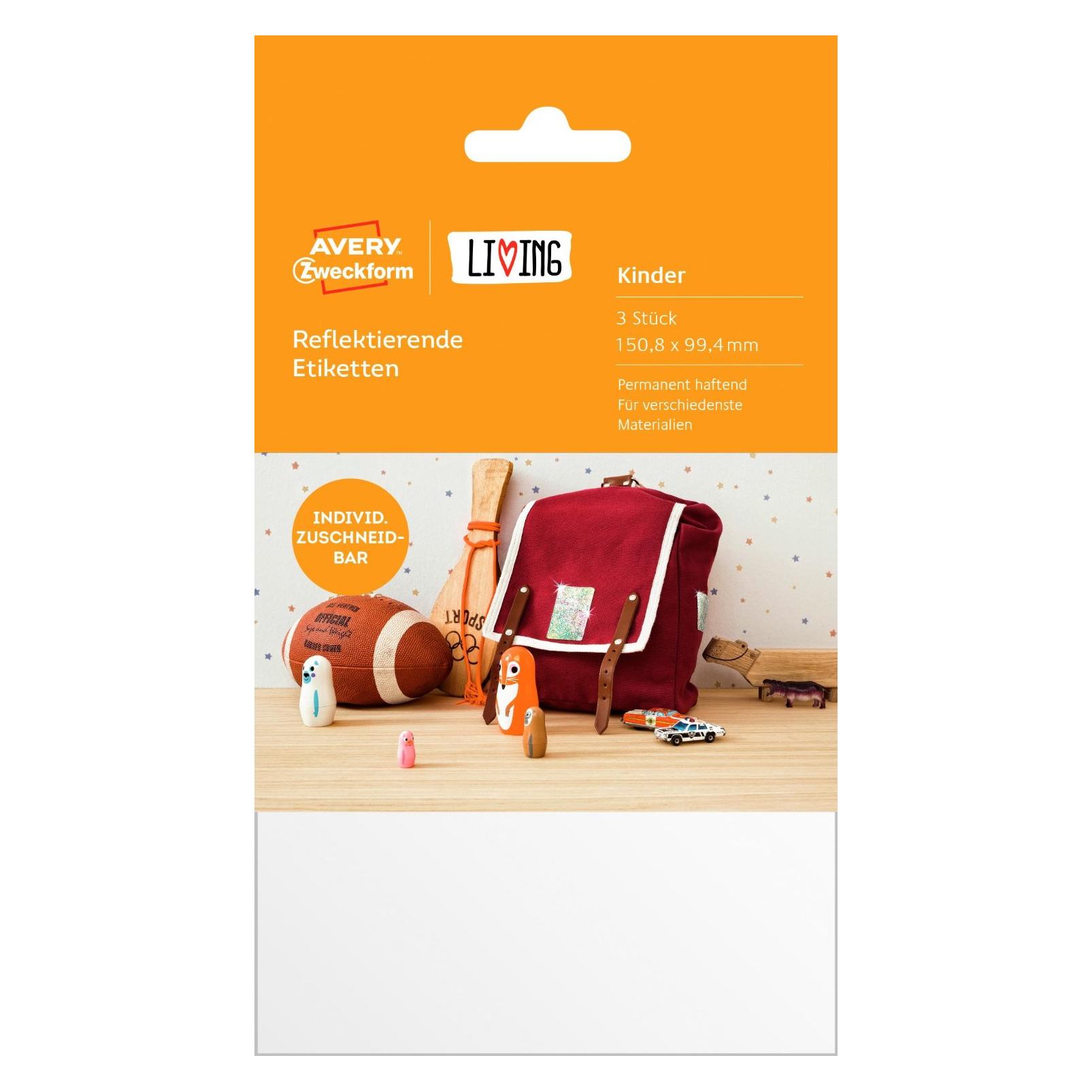 Magni 62037 Living Etiketten (reflektierend, permanent haftend, 101 x 152 mm) 3 Stück silb (62037)