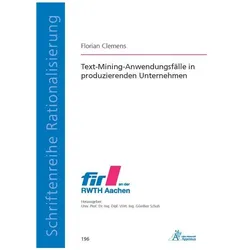 Clemens:Text-Mining-Anwendungsfälle in, Fachbücher von Florian Clemens