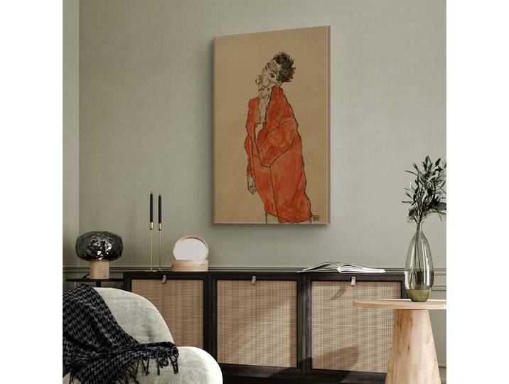 Leinwandbild Self-Portrait Filz Beige/Beige 40 x 60cm