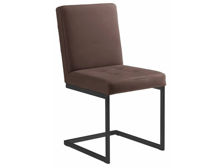 Moderano Freischwinger-Stuhl LUPO II, schoko, Stoff