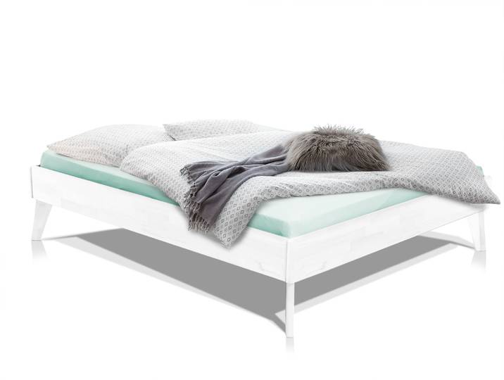 CALIDO 4-Fuß-Bett, Material Massivholz, mit / ohne Kopfteil