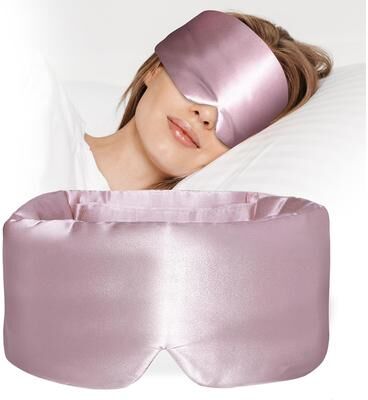 Cozy Casa Charm Pure Mulberry Silk Sleep Mask Blackout Pressure Free Eye Cover pink