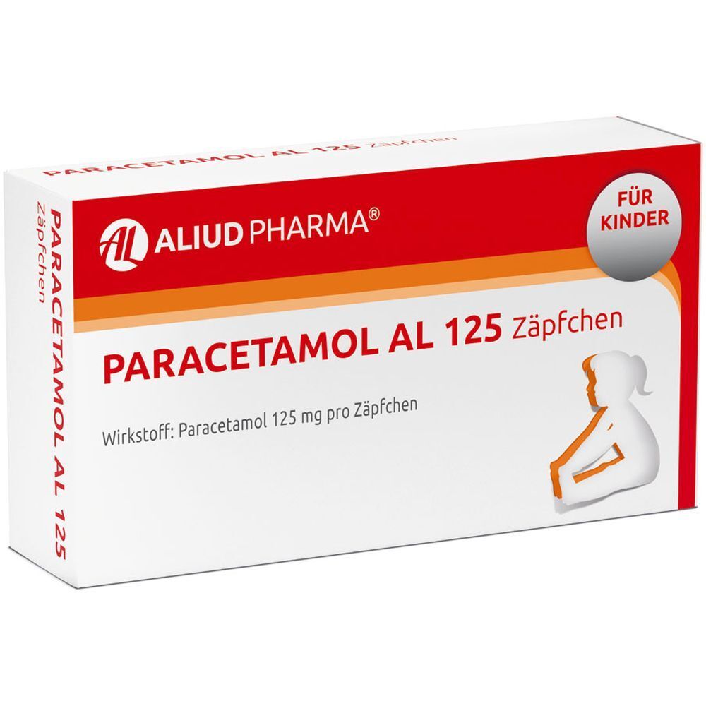 Paracetamol AL 125 Säuglings-Suppos. 10 St Säuglings-Suppositorien