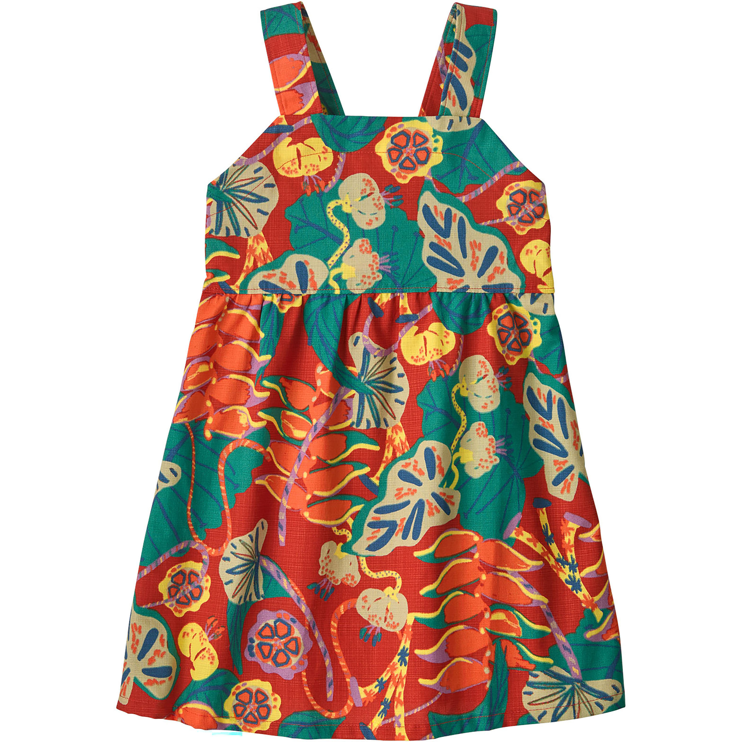 Patagonia Baby Tidal Threads Kleid Kinder Kleider orange Größe 110 Lifestyle Hautfreundlich