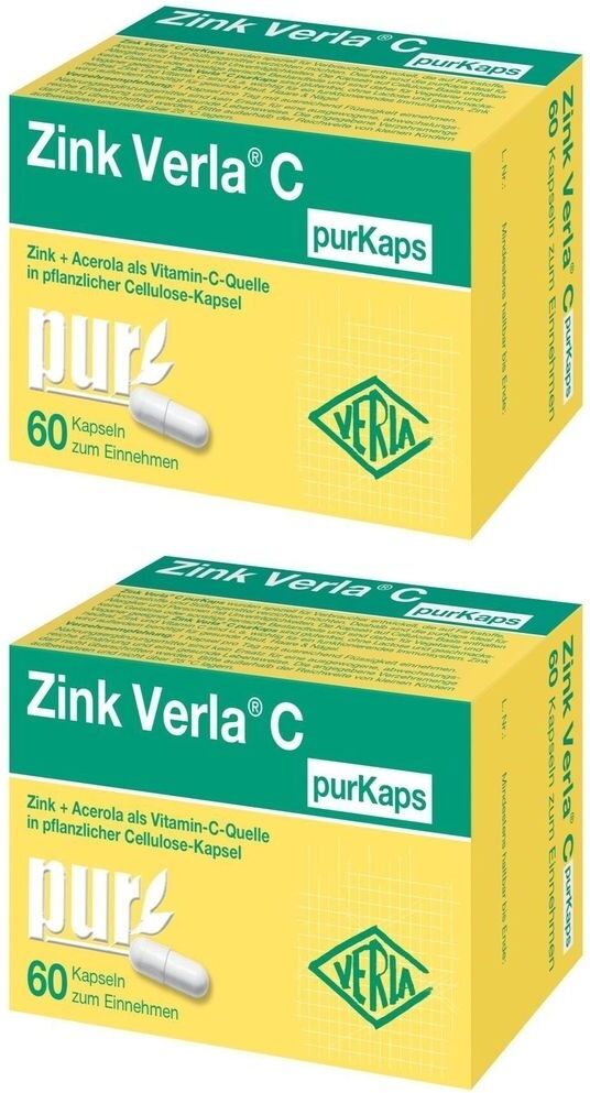 Zink Verla C purKaps 2x 2x60 St Kapseln