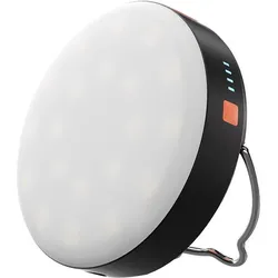 Livoo Externer Akku mit 10 000 mAh LED-Licht (10000 mAh, 20 W, 37 Wh), Powerbank, Schwarz, Orange