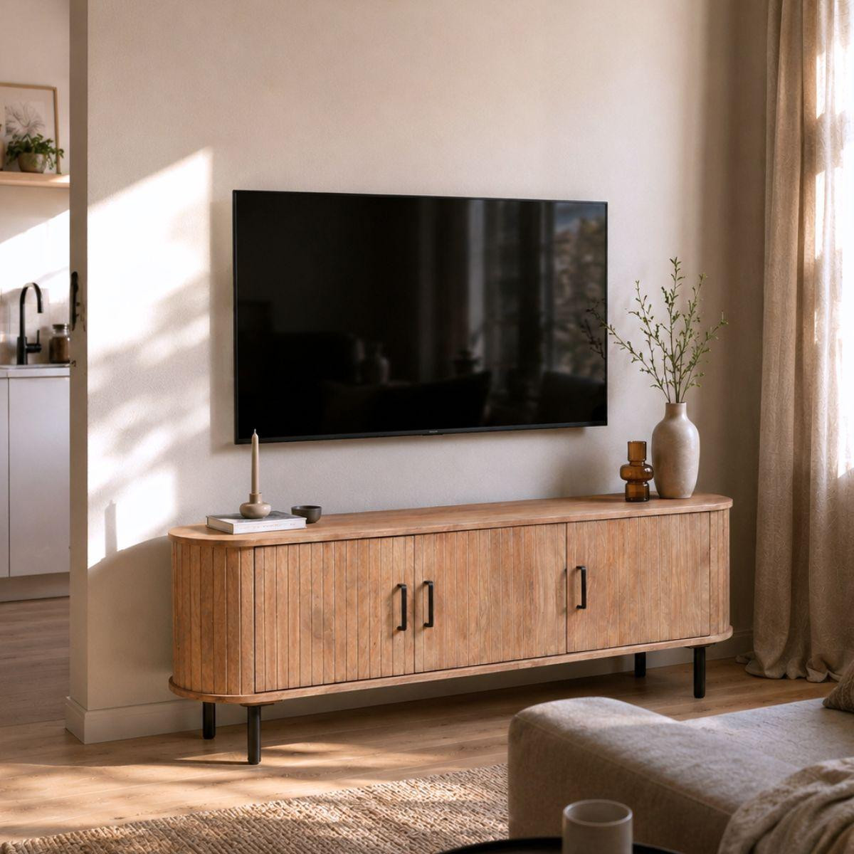 Tv-meubel Merel Naturel 160 cm - Giga Meubel