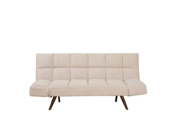 Canapé convertible Timo - Livin24 - 2 places - Beige - Tissu recyclé