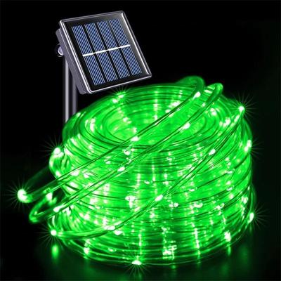 Uplift Picks Solar Powered Outdoor Rope String Lights For Garden Party Decor Ambiance green 12 M 100 Leds