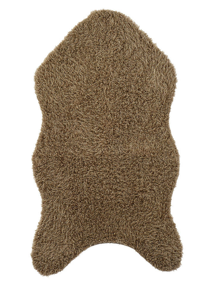 Kaeming Kunstfell-Teppich in Hellbraun - (L)90 x (B)50 cm - onesize