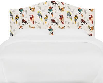 Vanessa Headboard - Arched, Arched/Aviary Multi, King - Grandin Road