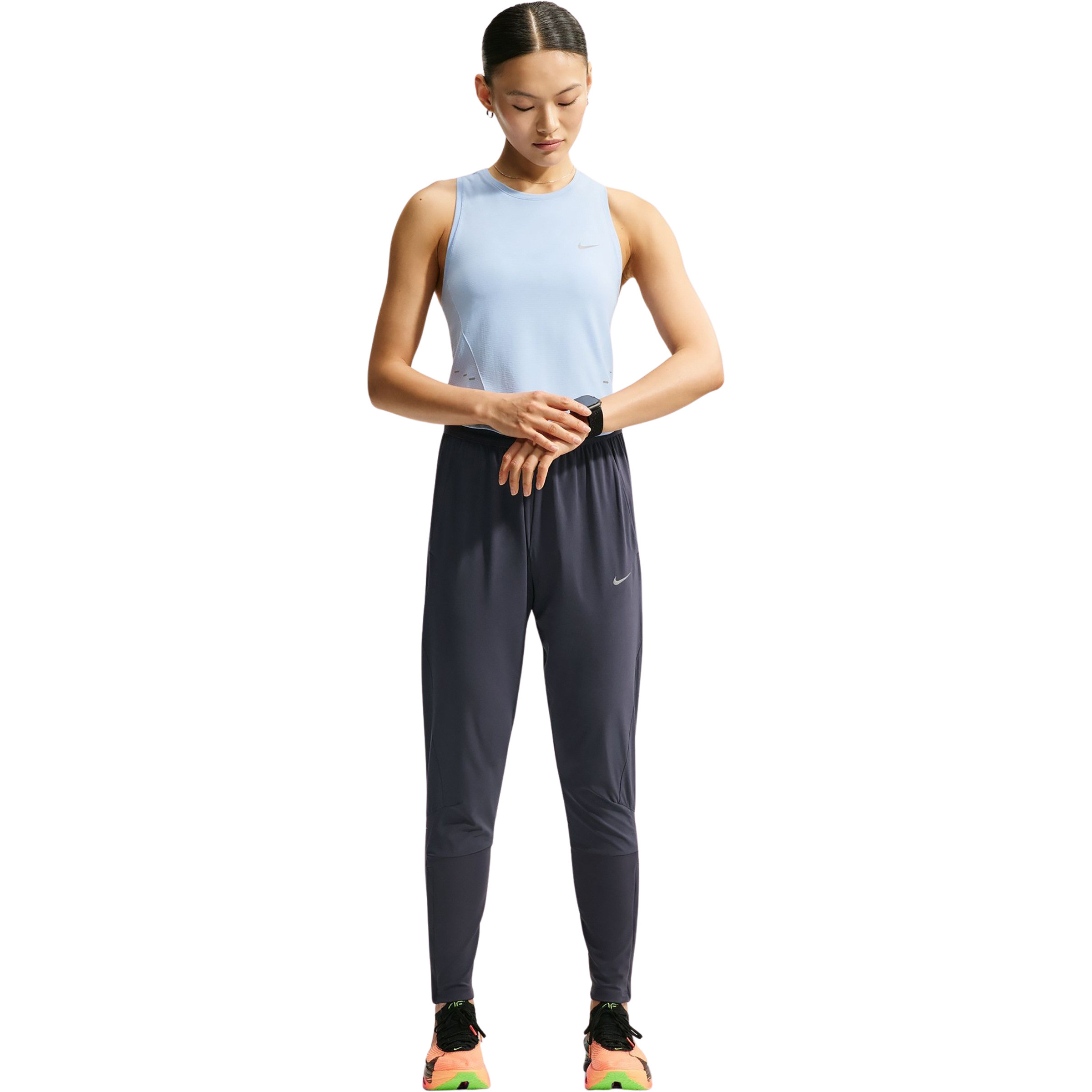 Nike Swift Tights Damen Laufhose gridiron-reflective silv Größe XS Trailrunning | Laufen Elastisch