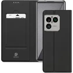 Dux Ducis Hülle für Sony Xperia 1 VIII der Skin Pro-Serie mit Kartenfach und Videohalterung (Sony Xperia 1 VII), Smartphone Hülle, Schwarz