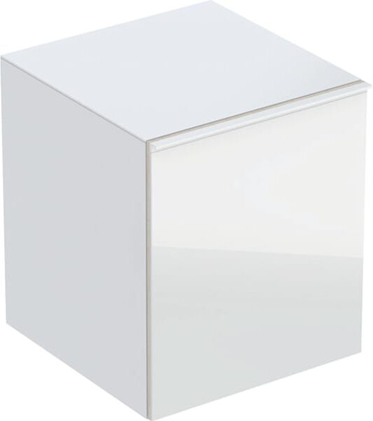 Geberit Acanto armoire latérale 500618012 45x52x47,6cm, verre blanc - blanc brillant