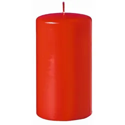Kopschitz Kerzen Kerzen Stumpenkerzen Paprika Rot, 100 x 40 mm, 16 Stück